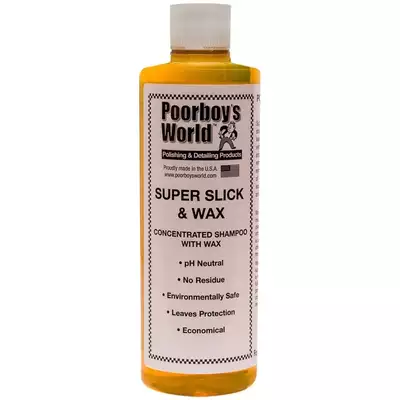 Poorboy's World Super Slick &amp; Wax - szampon z woskiem 1:250 473ml