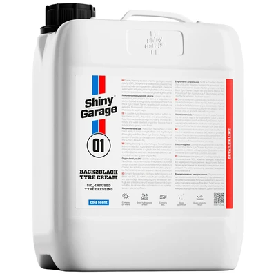 Shiny Garage Back2Black Polymer Tire Dressing – dressing do opon z kwarcem SiO2 5L
