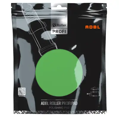 ADBL Roller Evo Pad 125R – silnie tnący pad polerski, zielony – 125/140mm