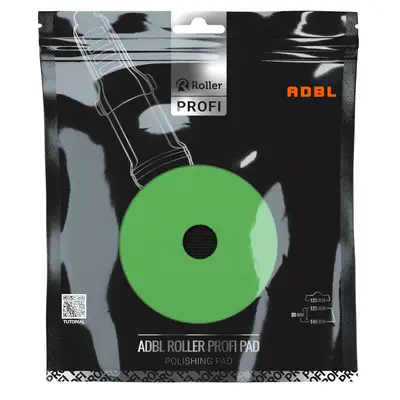 ADBL Roller Evo Pad 125DA – silnie tnący pad polerski do maszyn DA, zielony – 125/140mm