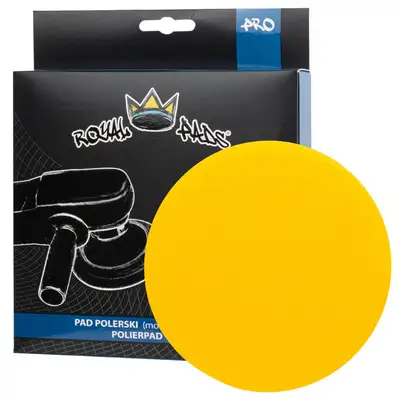 Royal Pads Pro Medium Pad Polishing – średniej twardości pad polerski, żółty 80mm