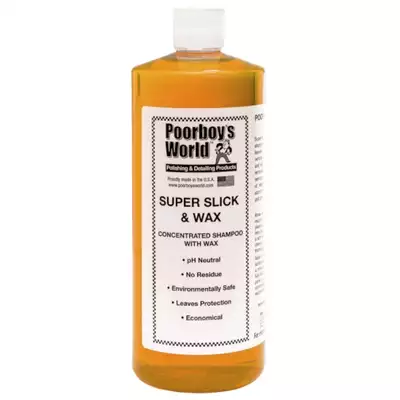 Poorboy`s Word Super Slick Wax Shampoo - Szampon do samochodu z dodatkiem naturalnego wosku 946ml