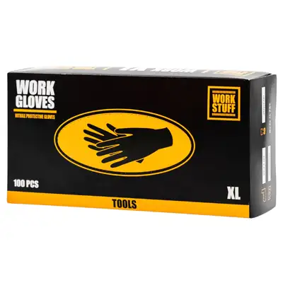 Work Stuff Work Gloves XL - Rękawiczki ochronne, nitrylowe 100szt.