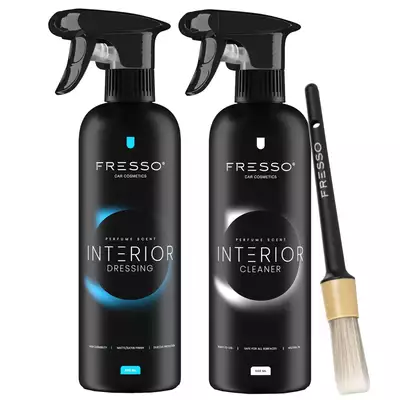 Zestaw Fresso Interior Cleaner 500 ml + Fresso Interior Dressing 500ml + Brush no.12
