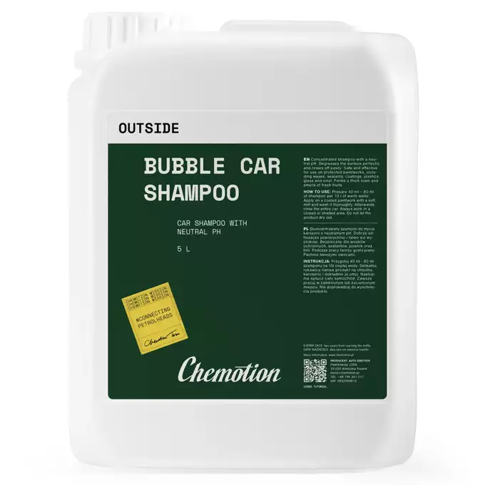 Chemotion Bubble Car Shampoo 5L