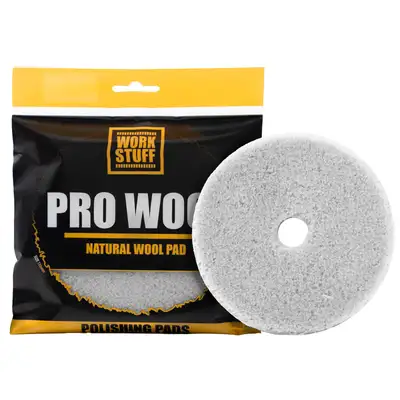 Work Stuff Pro Wool - Pad polerski z nauralnego futra 130mm
