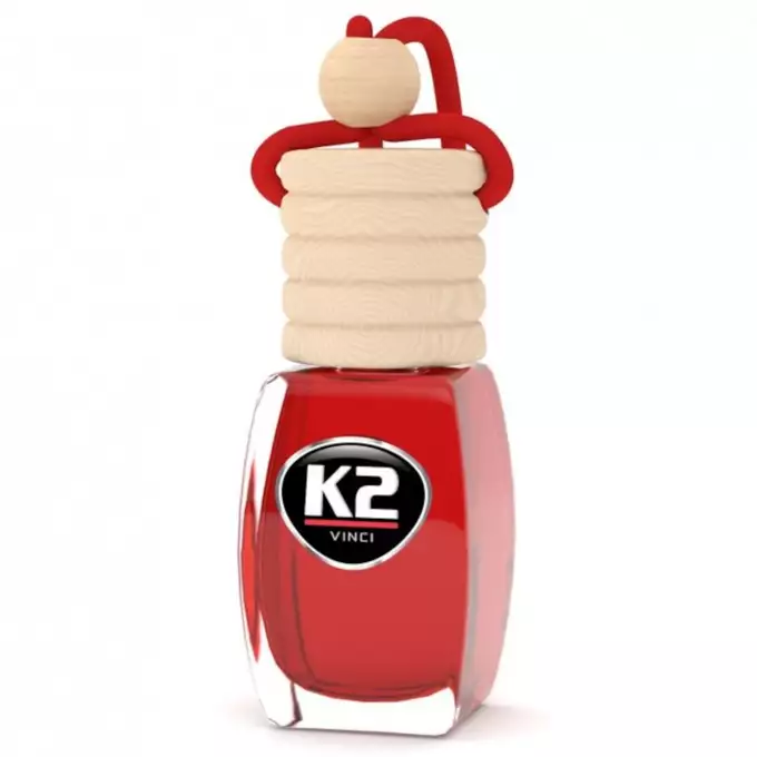 K2 Vento Solo Truskawka Refill 8ml - Odświezacz w buteleczce Czerwony
