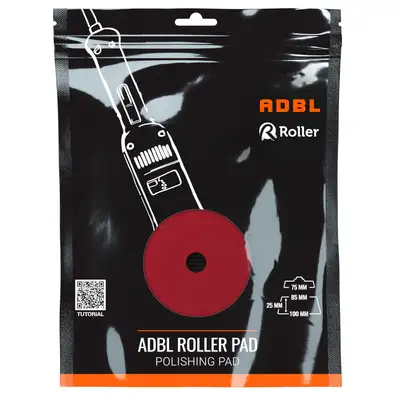 ADBL Roller Pad DA-Soft Polish – średnio-miękki pad polerski, czerwony - 85/100mm