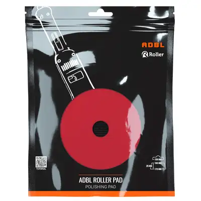 ADBL Roller Pad DA-Soft Polish – średnio-miękki pad polerski, czerwony - 165/175mm