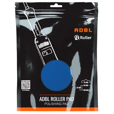 ADBL Roller Pad R-Hard Cut – bardzo twardy pad polerski, niebieski - 85/100mm