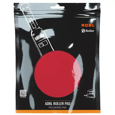 ADBL Roller Pad R-Soft Polish – średnio-miękki pad polerski, czerwony 165/175mm
