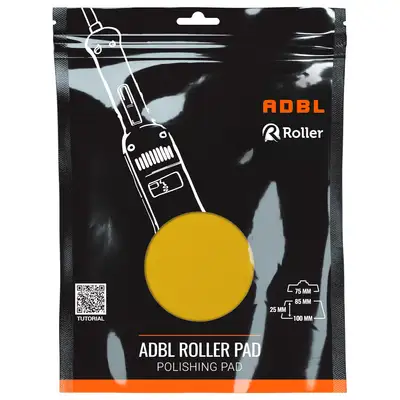 ADBL Roller Pad R-Polish – średni pad polerski, żółty - 85/100mm