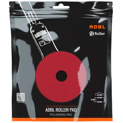 ADBL Roller Pad DA-Soft Polish – średnio-miękki pad polerski, czerwony - 135/150mm